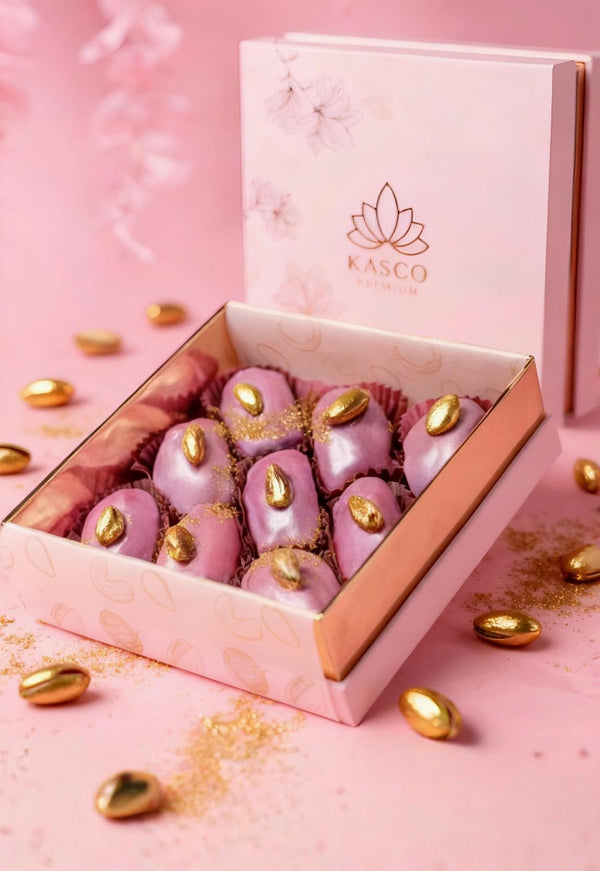 -OUR SIGNATURE- Pink Pistachio Kunafa Chocolate Date