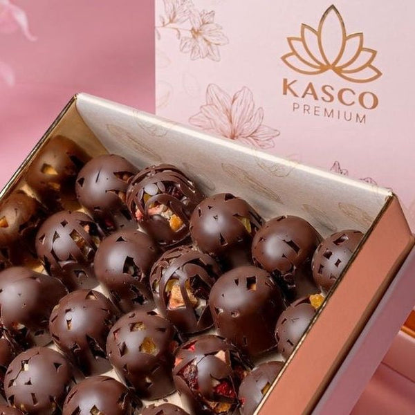 Dark Egg Chocolates With Nuts (Small Box)
